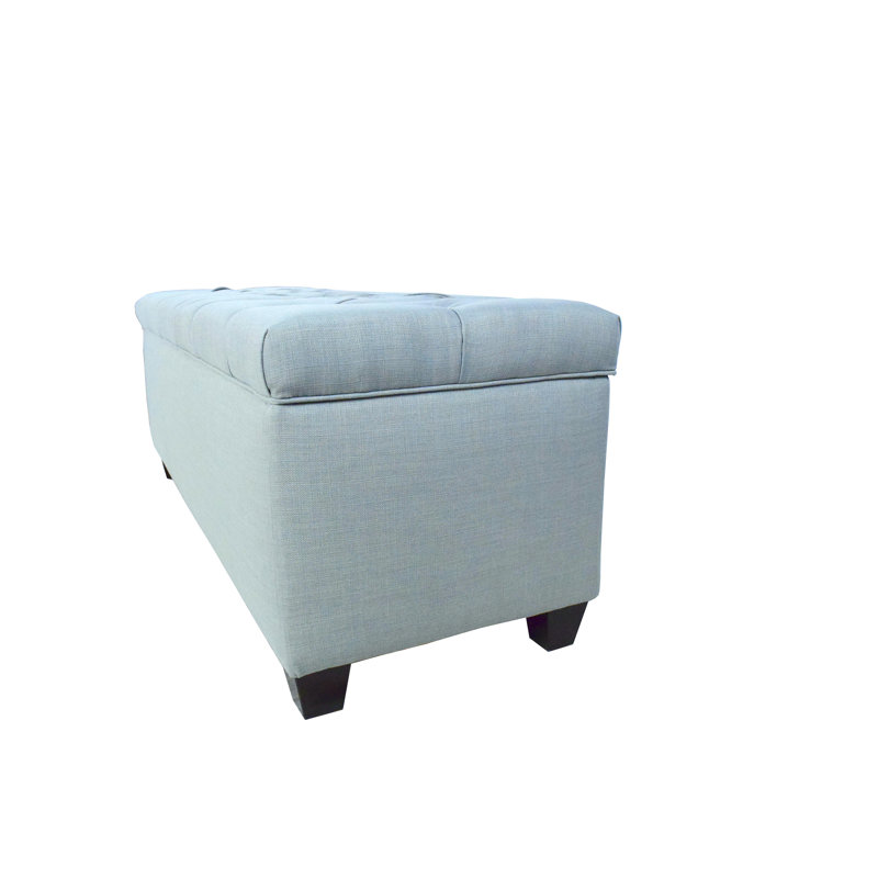 Aliana Shoe Storage Bench, 18" H x 18.5" W x 53" D, Sea Mist Green