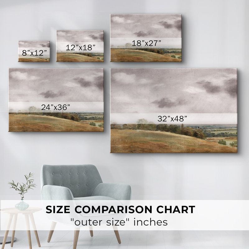 Paysages rétro-CMVII -Galerie enveloppée Cavas, 8 x 12