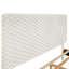 Lit 3D tapissier, grand - rembourrage respirant pour chambre à coucher moderne et confortable