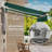8' X 7' Patio Retractable Awning - Manual Sun Cover For Door. From . Construction. With Pu Coating. Versatile Use Exterior Shade Deck Window Screen. Cuts Heat & Influx. Steel, . Works On Various