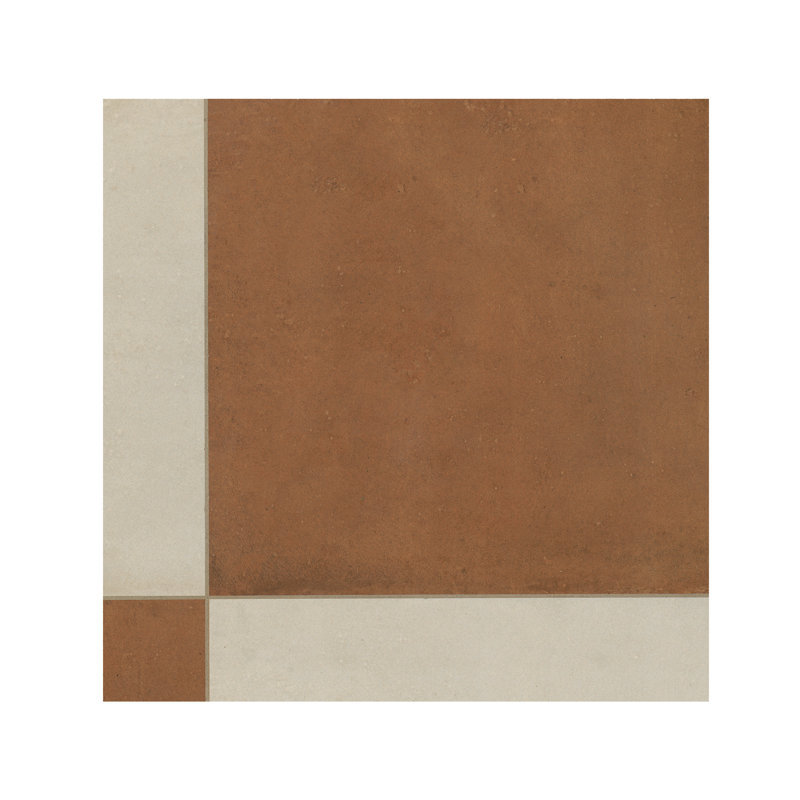 Carreau de sol en porcelaine à carreaux en terre cuite mat 17 po x 17 po Siroco, Siroco