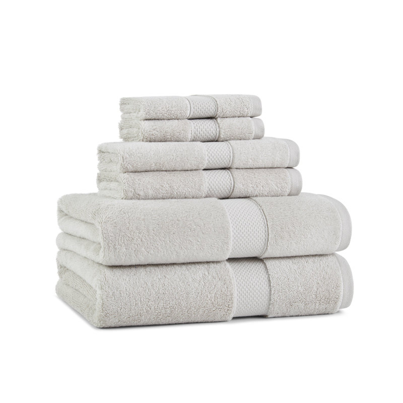 Egyptian-Like Cotton 6pc Towel Set, Clay Tan