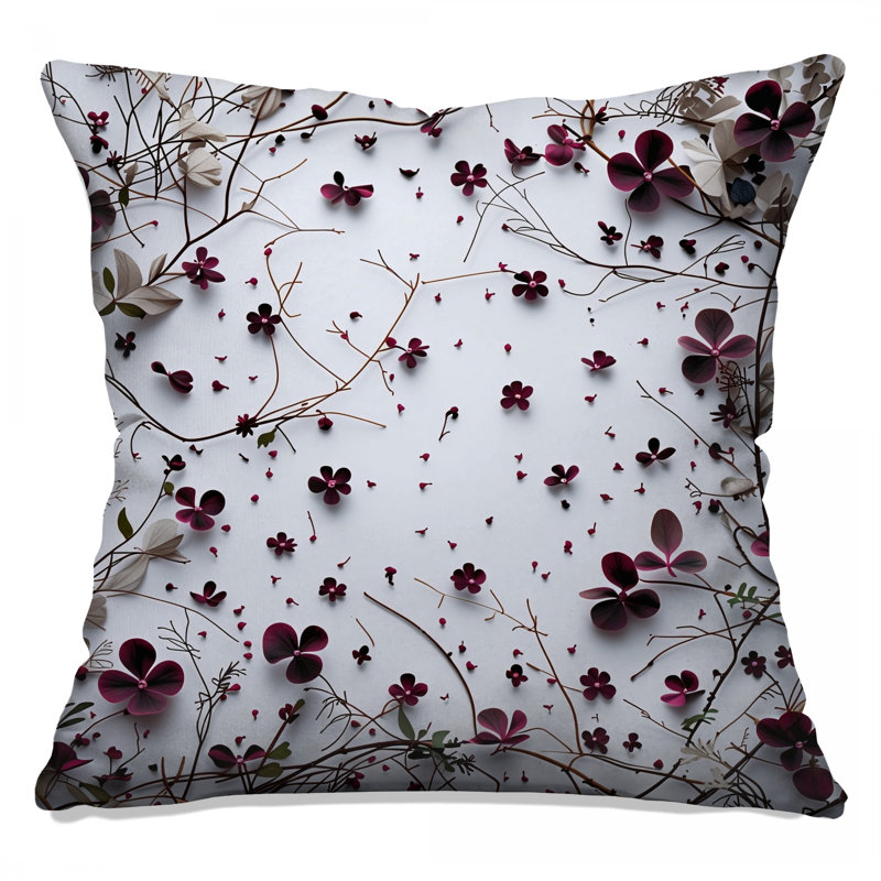 Coussin Floral, 18 po x 18 po
