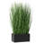 18" Faux Onion Grass in Rectangle Pot