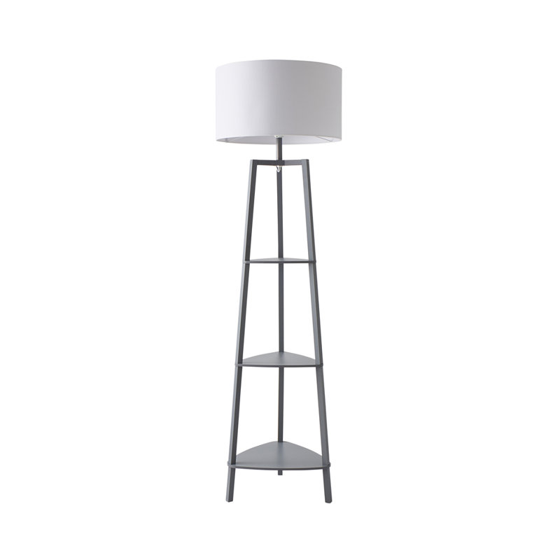 Aidrian 155cm Tripod Floor Lamp, No, Grey, White