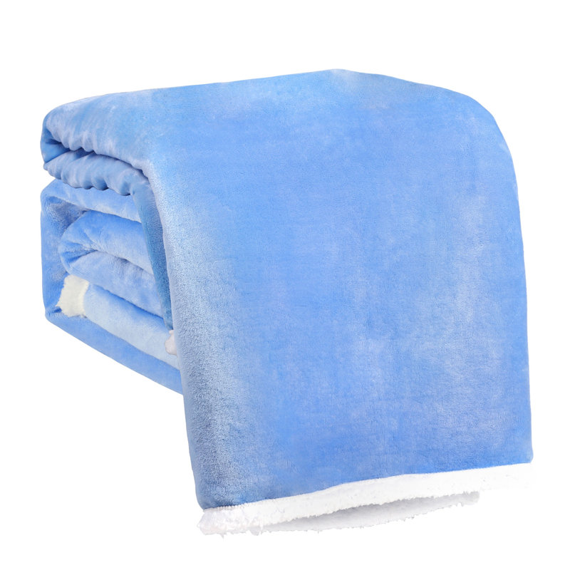 Quilted Throw Blanket, Blue
