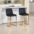Upholstered Counter Stool With Metal Frame-686114605-686114604-685936845