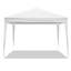 3x3m Open-Sided Party Tent – Waterproof PE Canopy, Threaded Steel Frame for Garden BBQ Market Shade-130078809