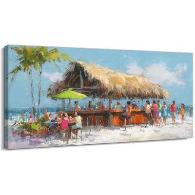  Art mural côtier, photos de plage, art mural océan, paysage de plage, art mural sur toile pour le salon, la salle à manger, œuvre d'art côtier pour les murs, grande toile de scène de plage, toile prête à accrocher 12 po x 24 po