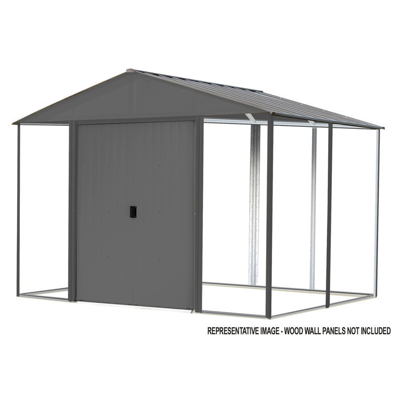 94.9 in. W x 90 in. D Metal Storage Shed