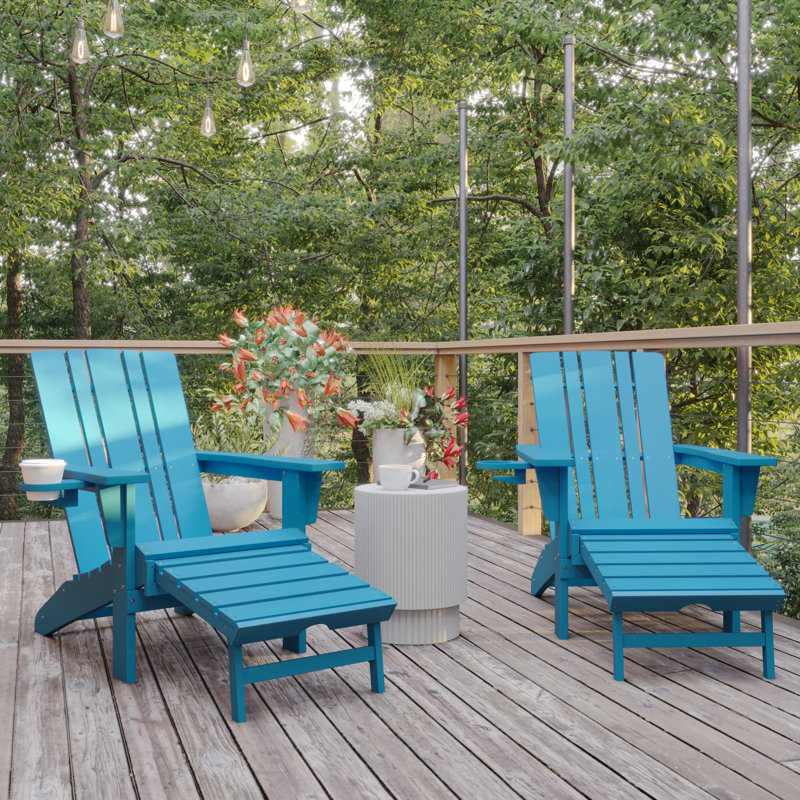 Chaise Adirondack Avayla, Bleu