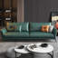 Causeuse-coussin standard en cuir véritable vert foncé-1278661593-1278661598