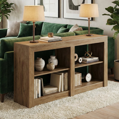 59" Console Table, 3-Tier Sofa Table Entryway Table with Storage