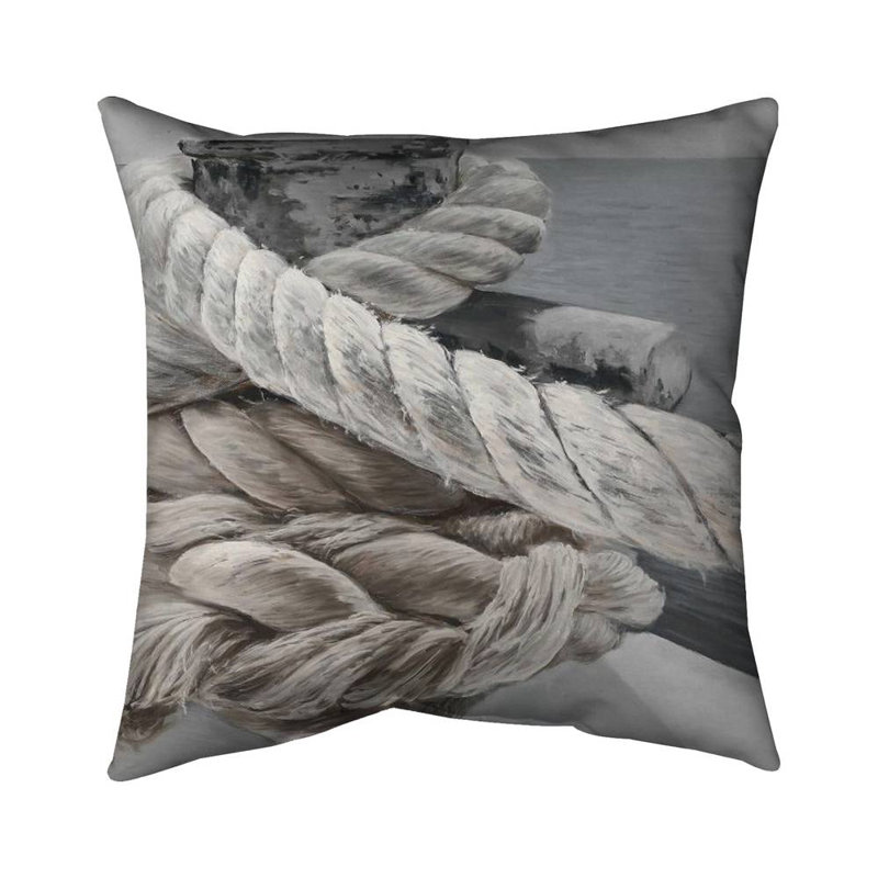 Twisted Boat Rope - Coastal Poly Twill Throw Pillow Insert