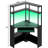 Meridel 29.5'' W Corner Computer Desk with Storage, Power Outlets and LED Lights-821080250