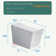 Square Smart Toilet With Built-In Tank For Modern Bathroom, Remote Control, Tankless Bidet Toilet With Foot Touching Lid Opening, Auto Flush, Heated Seat, LED Digital Display, User Memory