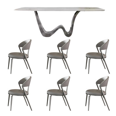Fashion texture good dining table and chair