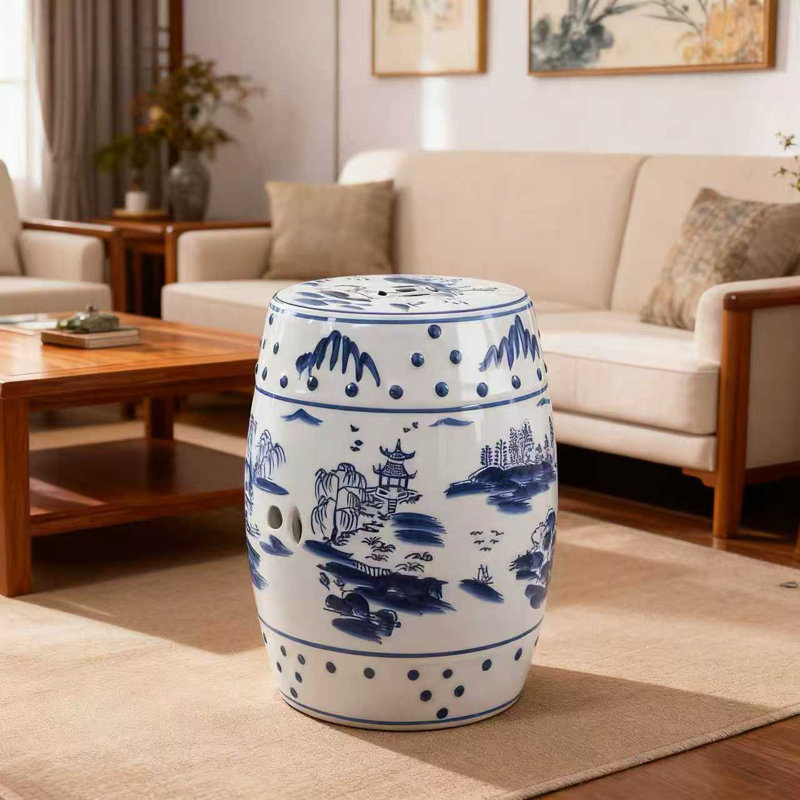 Chinese style ceramic stool