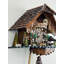  Horloge coucou - Maison de campagne fabriquée à la main avec ours - Horloge décorative 17 pouces de hauteur