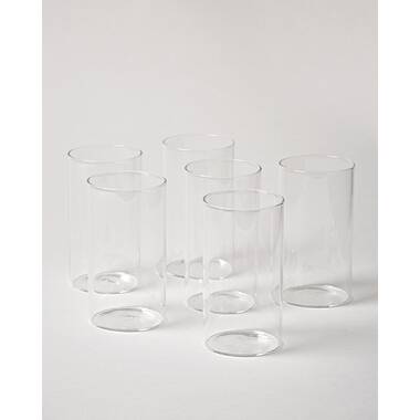 Borosil Water Glasses Set of 6, 12 Oz, BPA Free