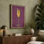 Golden Champagne Glass Mid-Century - Wrapped Canvas-1341964740-1341964741