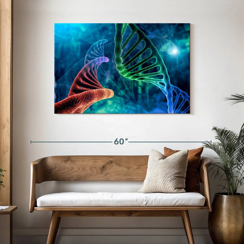Keiri Two DNA Strands, 30" H x 45" W