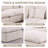 Oversized Corner Sectional Modular Sofa, Shariff Chenille Cloud Sectional Living Room Sets-859297032-859297034