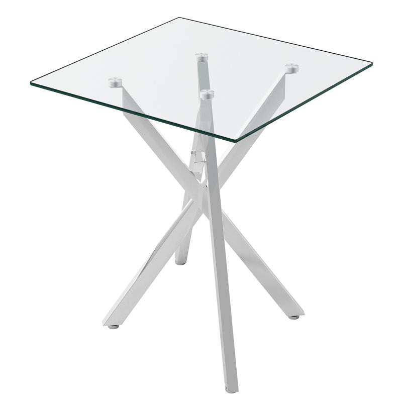 Chyan Glass Top, 1 piece, Silver