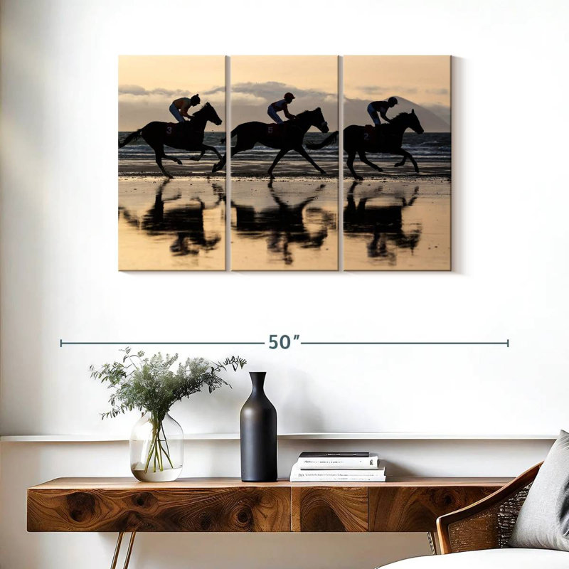Sirci, course de chevaux en Islande, H 24 po x l 38 po