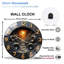Horloge murale unique en forme de haut-parleur Lava Design Art - horloge murale moderne en verre 12 po