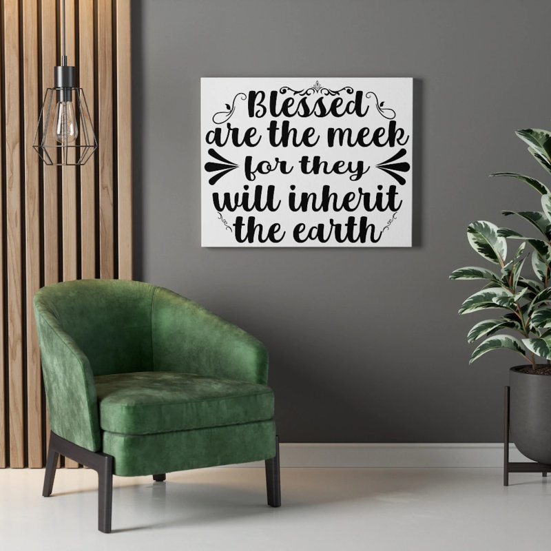 Blessed 1 Piece Wrapped Canvas Wall Art, 28cm H x 36cm W