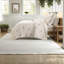 Ensembles de literie de qualité supérieure, courtepointe en coton pour grand lit, Botanical White Grey Home