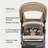 Adjustable Handlebar All-Terrain Frame Jogging Stroller For Babies & Toddlers-123068293