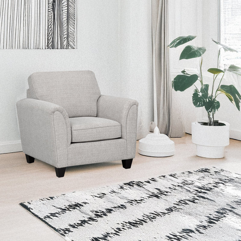 Chaise en tissu Belknap, gris, Gris