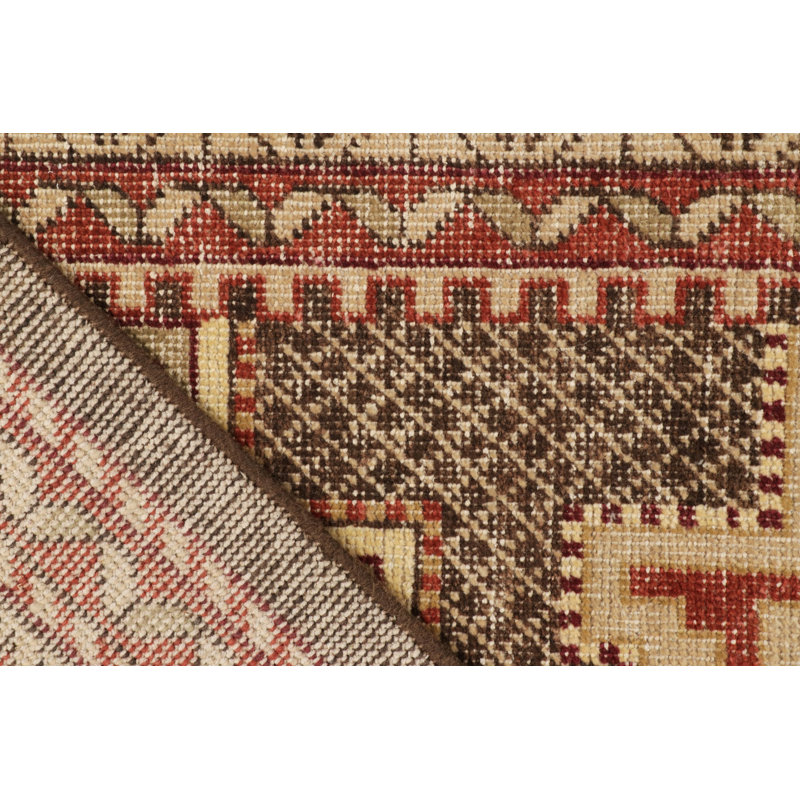 Distressed Homage Wool Geometric Area Rug, Rectangle 10' x 14'