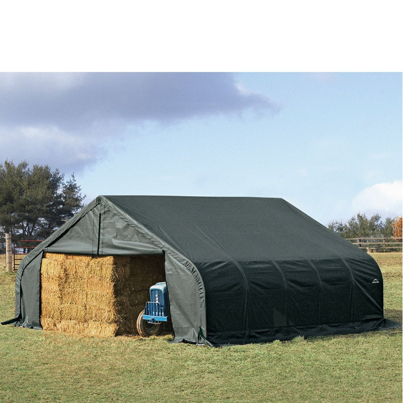 23 pi. L 20 pi. D Garage, Vert
