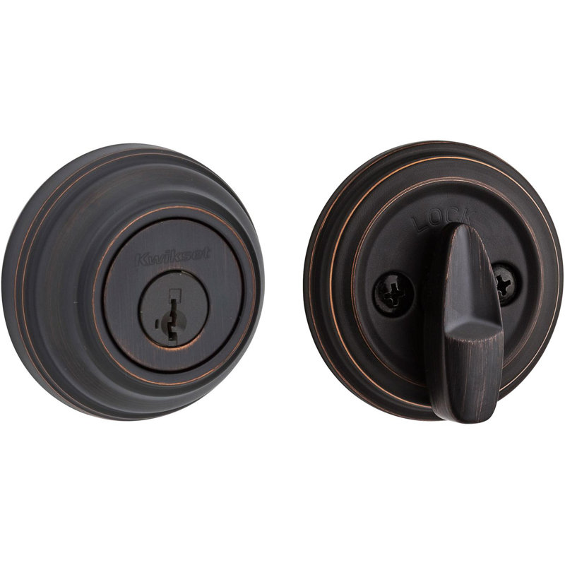 Venetian Bronze Single Cylinder Deadbolt with SmartKey