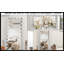 Miroir pleine grandeur avec lumières surdimensionnées et 3 modes de couleur