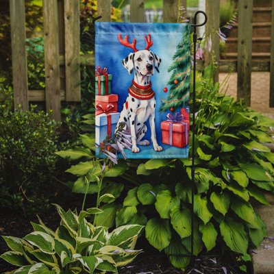 Drapeau de Noël renne de jardin