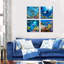 4 Piece Wrapped Canvas Wall Art