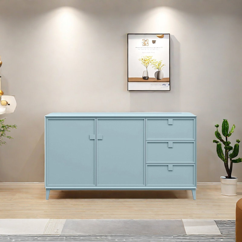 Buffet moderne avec 2 portes et 3 tiroirs