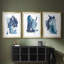 Indigo Collide I - Impression personnalisée de qualité supérieure avec cadre mat - 3 pièces-128606854-128606859