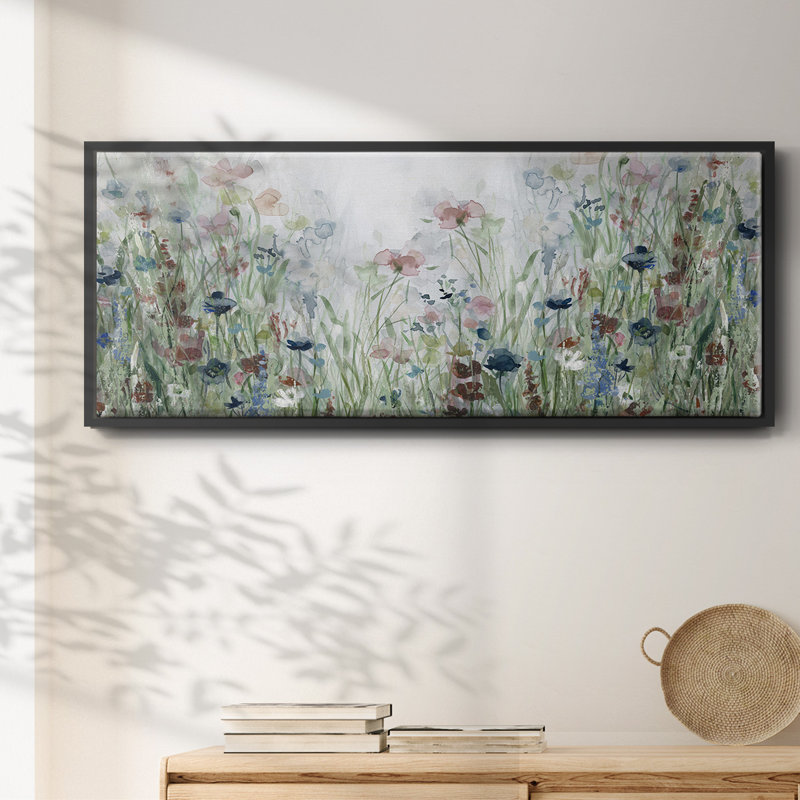 Wildflower Fields- Framed Canvas, 24" H x 60" W
