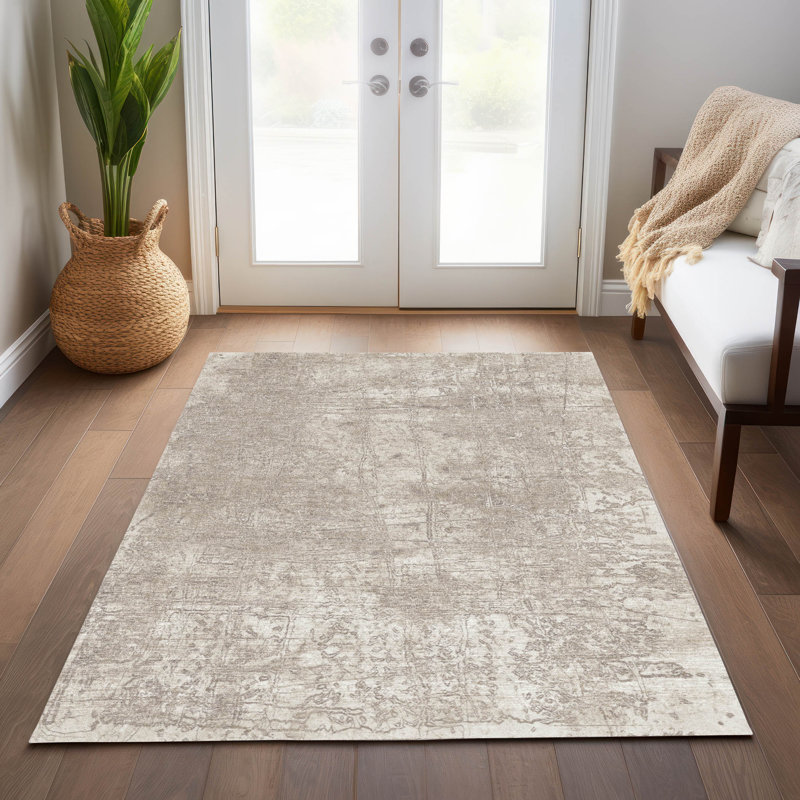 Egger Abstract Indoor / Outdoor Rug, Rectangle 8' x 10'