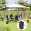 Outsunny Black Polyvinyl Chloride (PVC) Weight for Gazebo, Canopy, Pergola