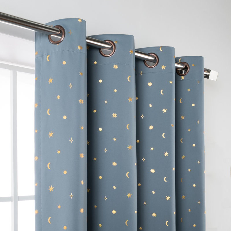 Paire de rideaux occultant en polyester Delsanto, Vert menthe, L 52 po x L 84 po