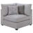 Cambia 6 Piece Modular Sectional Sofa With Ottoman, 10 Pillows, Gray
