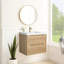Meuble-lavabo mural simple 30 po avec comptoir en pierre