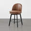 Tabouret de comptoir pivotant rembourré-953763481-953763482