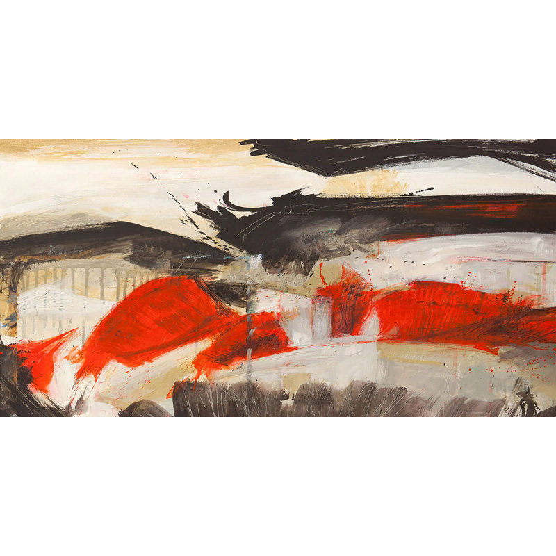 Primal Intersection by Jim Stone - Wrapped Canvas Painting, 60cm H x 120cm W x 4cm D